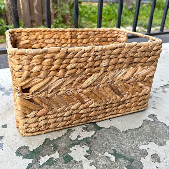 Woven Rectangular Storage Basket - Picture 11 of 16